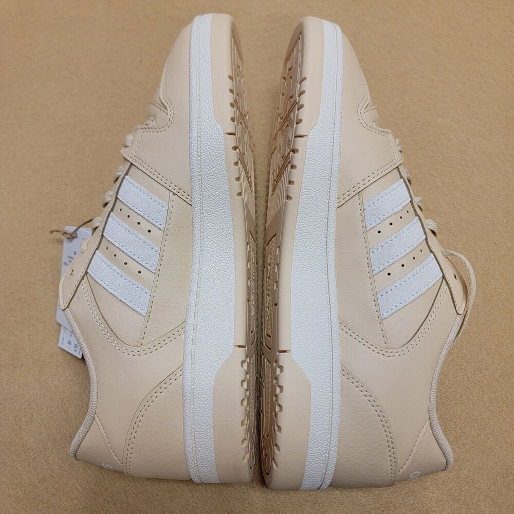 adidas Break Start Low Sneakers Bright Tan White Stripes Womens size 9 Shoes. - Picture 6 of 12